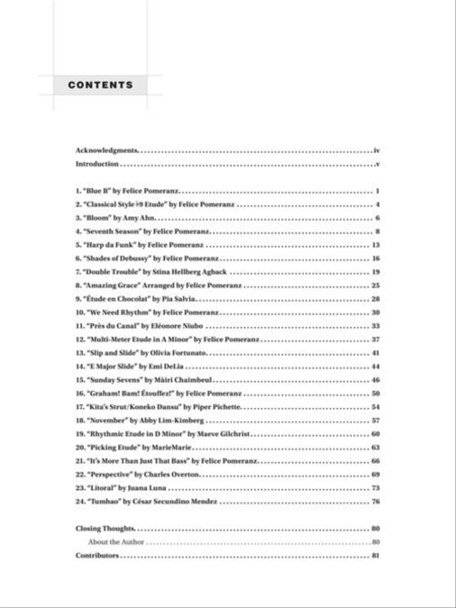 Contemporary Etudes for Harp Harp scores gallery preview page 3