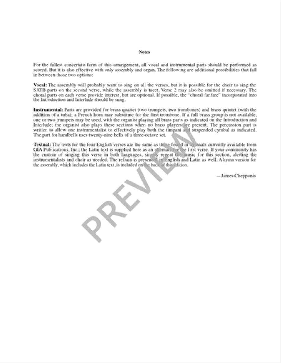 O Come, All Ye Faithful - Full Score and Parts 4-Part scores gallery preview page 3