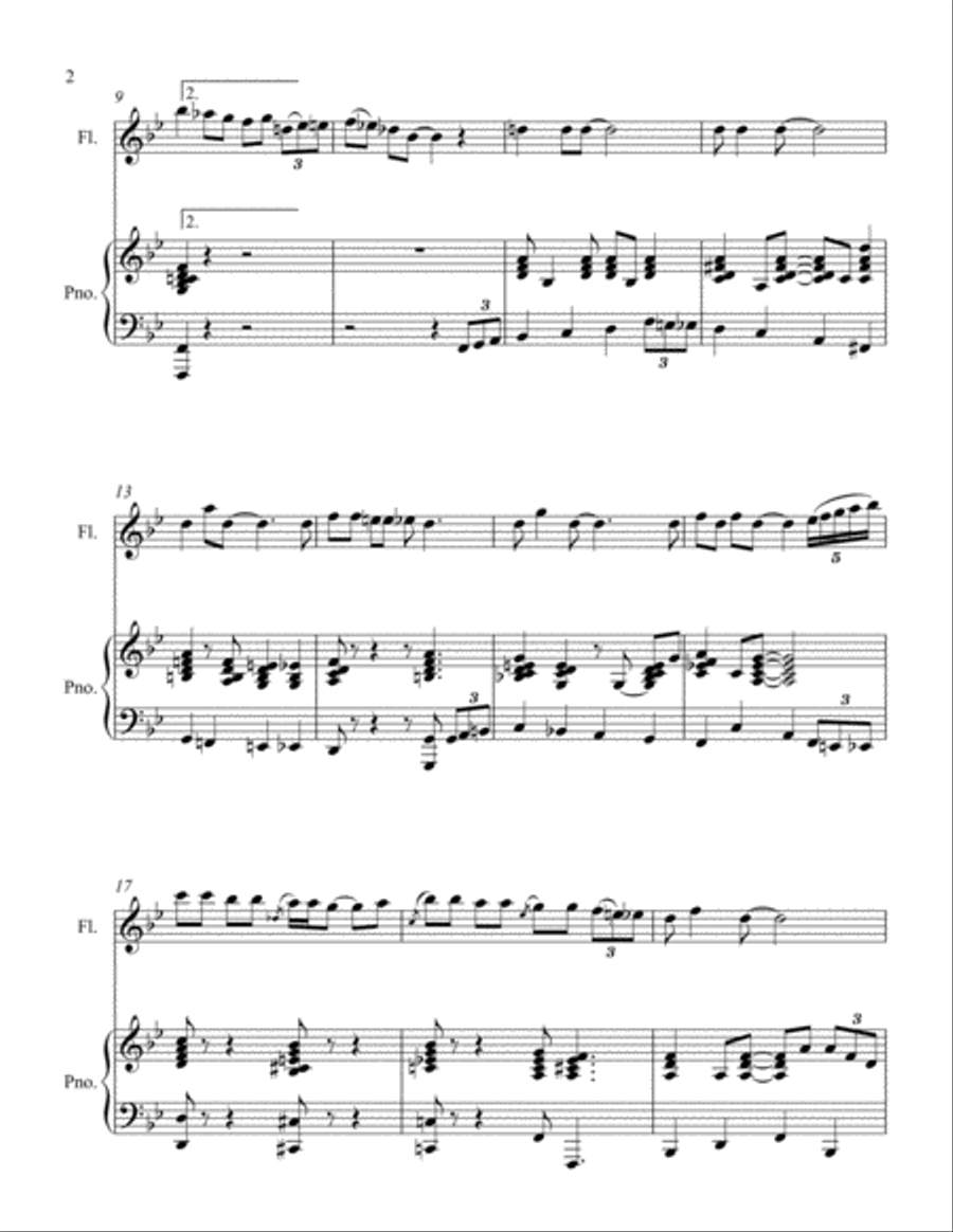 Basin Street Blues Flute Solo scores gallery preview page 2