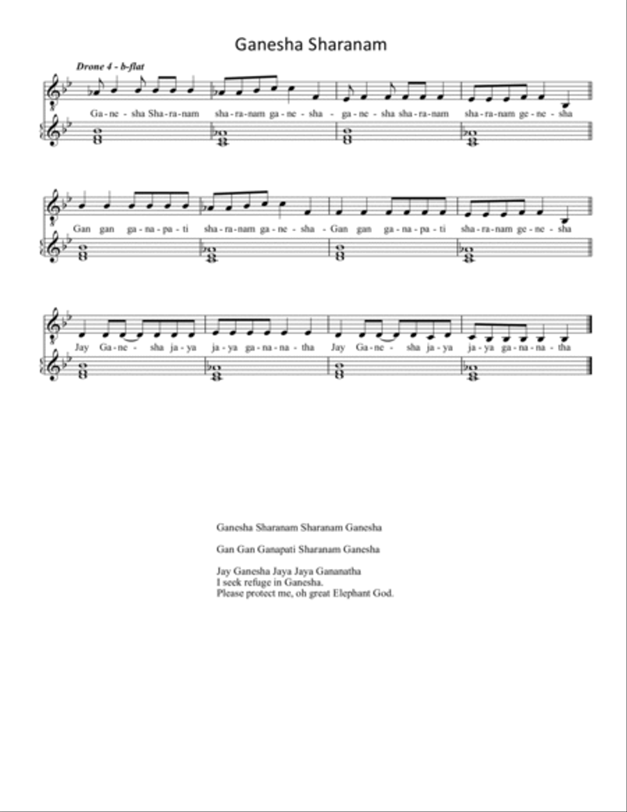Kirtan Chant - a Collection Unison Choir scores gallery preview page 3