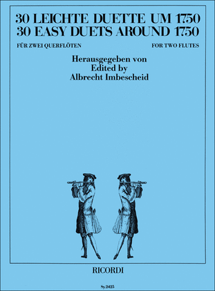 Book cover for 30 leichte Duette um 1750