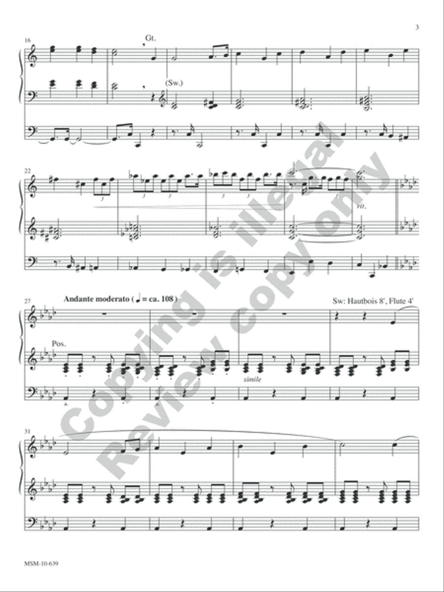 To God Be the Glory: A Hymn Fantasy for Organ Organ Solo scores gallery preview page 11