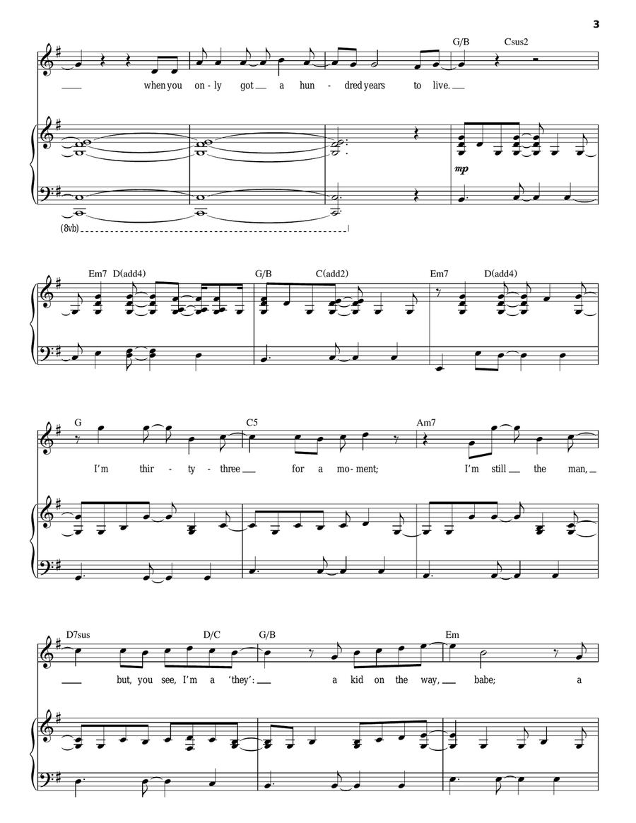 100 Years Piano, Vocal scores gallery preview page 3