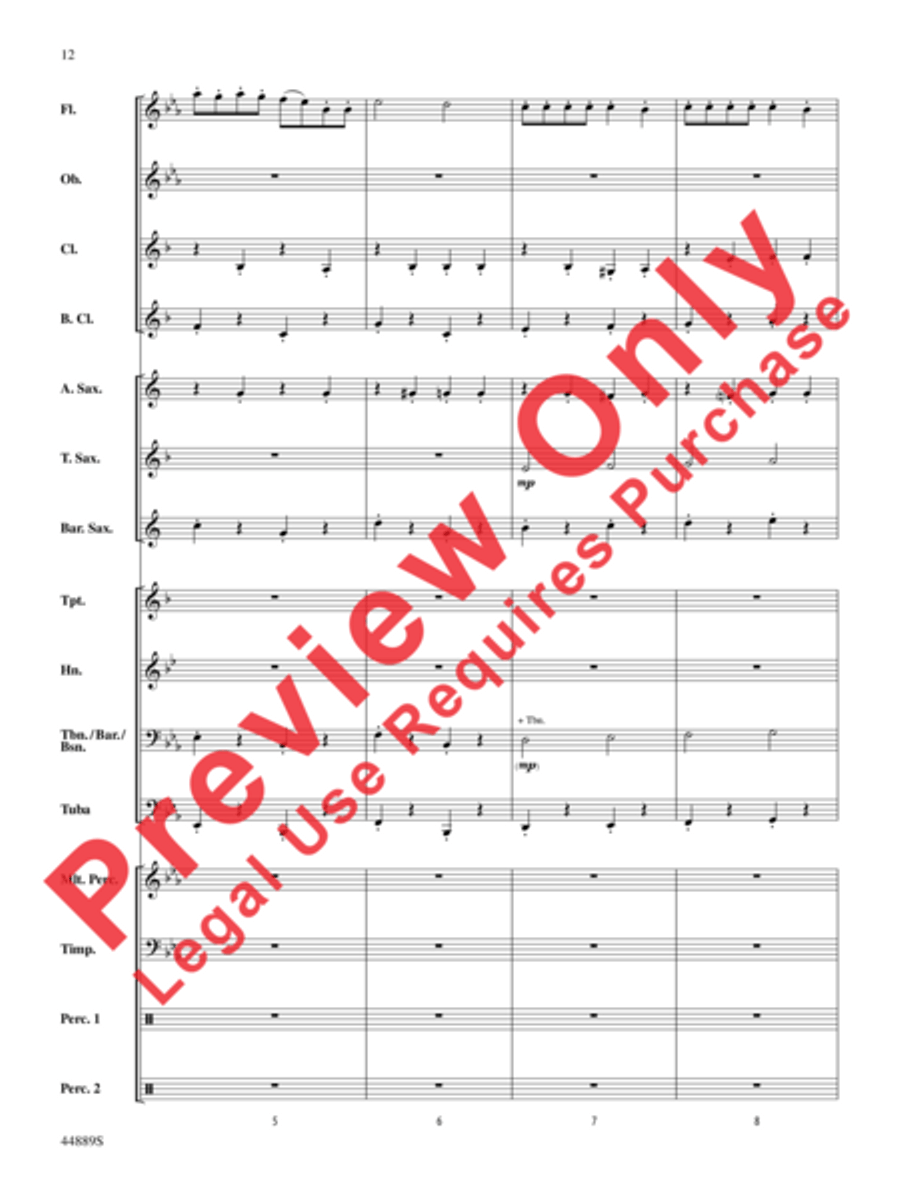 Three Miniature Nutcrackers Concert Band scores gallery preview page 12