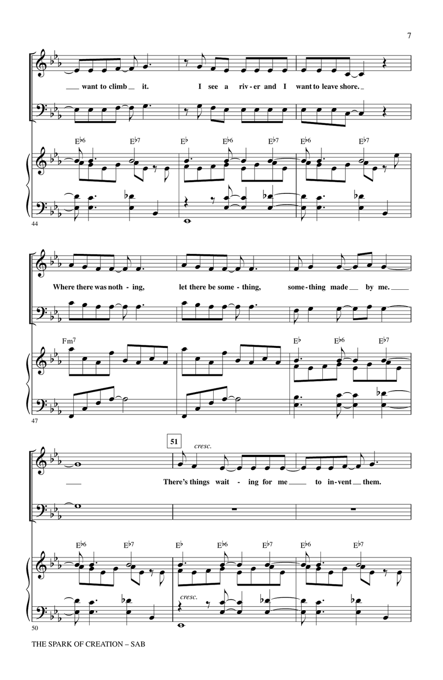 The Spark Of Creation (from Children of Eden) 3-Part scores gallery preview page 5