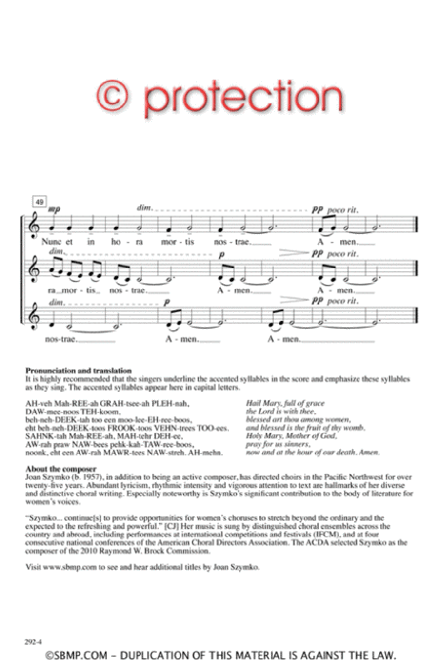Ave Maria - SSA Octavo SSA scores gallery preview page 5