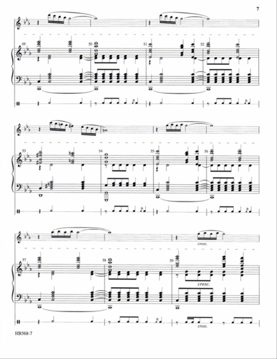 Carol of the Birds - full score - Krug Handbell Choir scores gallery preview page 6
