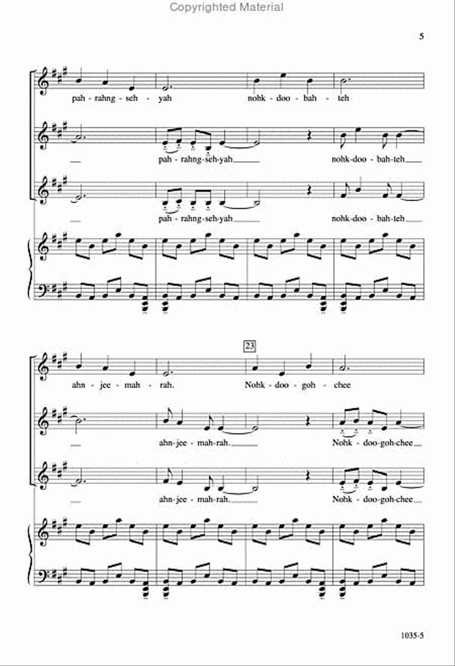 Blue Bird - SSA Octavo SSA scores gallery preview page 4