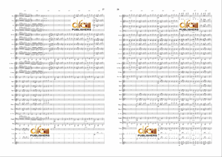 Danzon 2 Concert Band scores gallery preview page 14