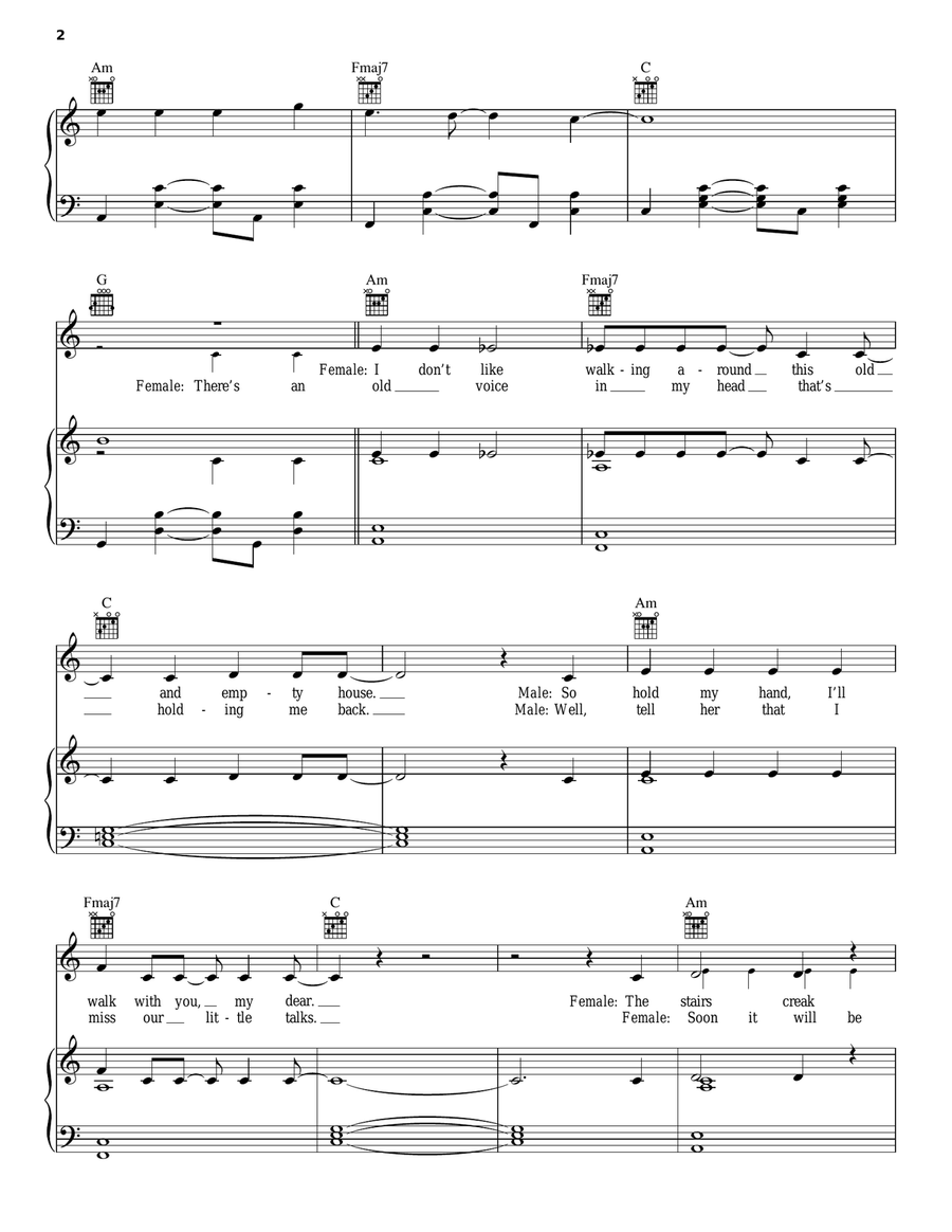 Little Talks Little Talks Piano, Vocal, Guitar scores gallery preview page 2