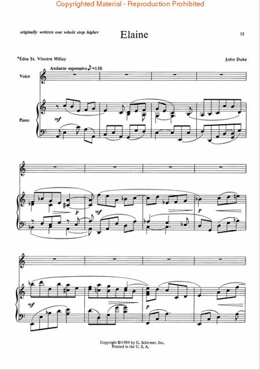 The Songs of John Duke Voice scores gallery preview page 4