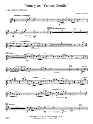 Fantasy on "Yankee Doodle": E-flat Alto Saxophone