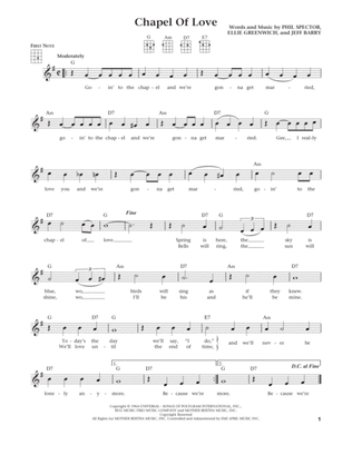 Chapel Of Love (from The Daily Ukulele) (arr. Liz and Jim Beloff)