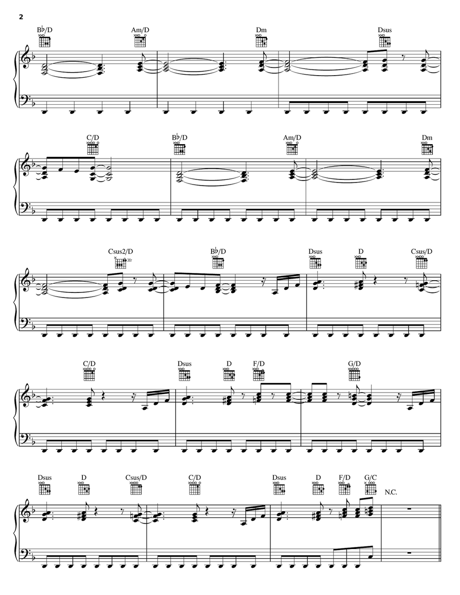 I'll Wait Piano, Vocal, Guitar scores gallery preview page 2