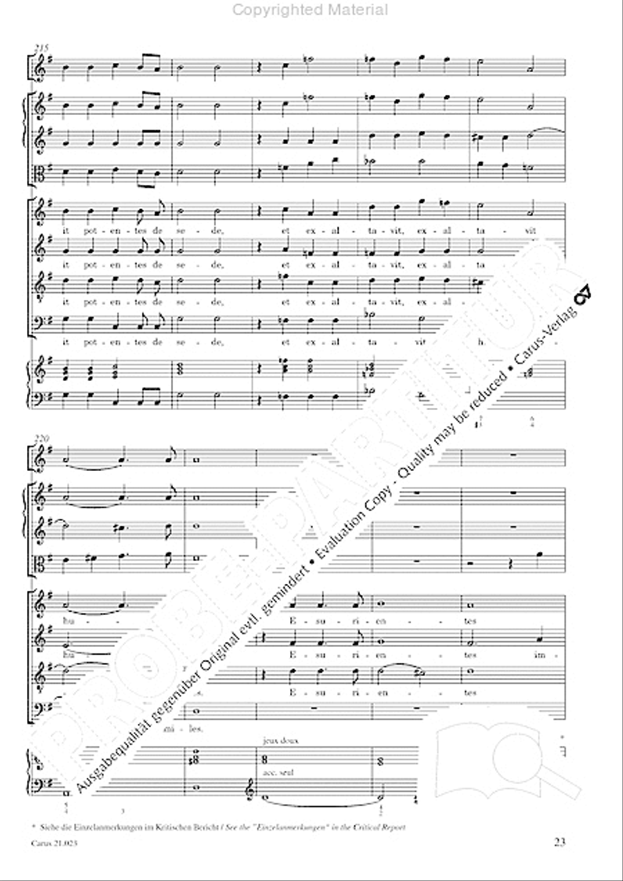 Magnificat in G SATTB scores gallery preview page 25