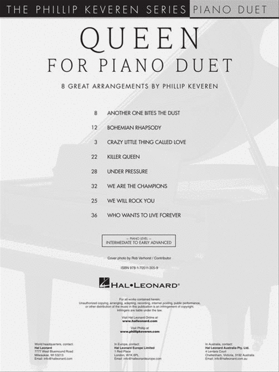 Queen for Piano Duet Queen for Piano Duet 1 Piano, 4-Hands scores gallery preview page 3