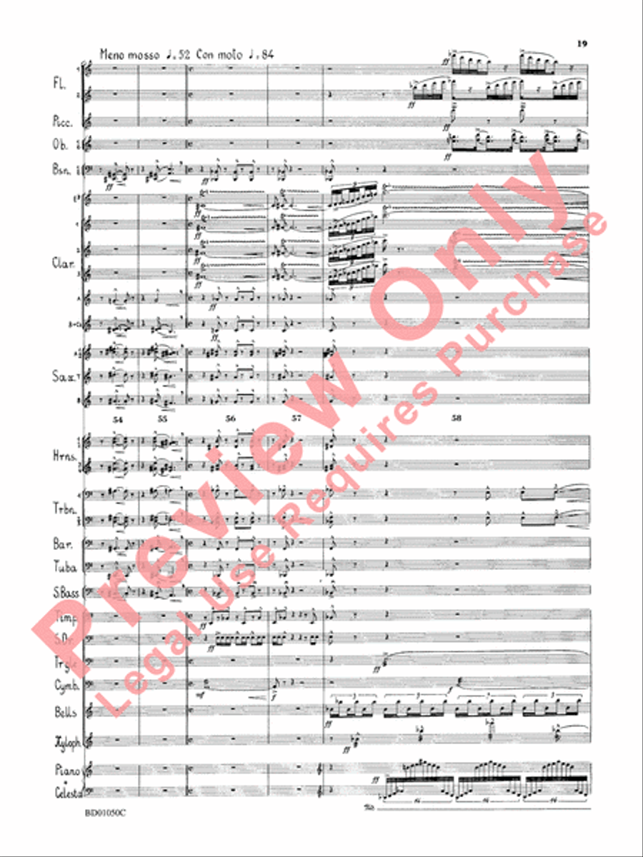 Trittico Concert Band scores gallery preview page 22