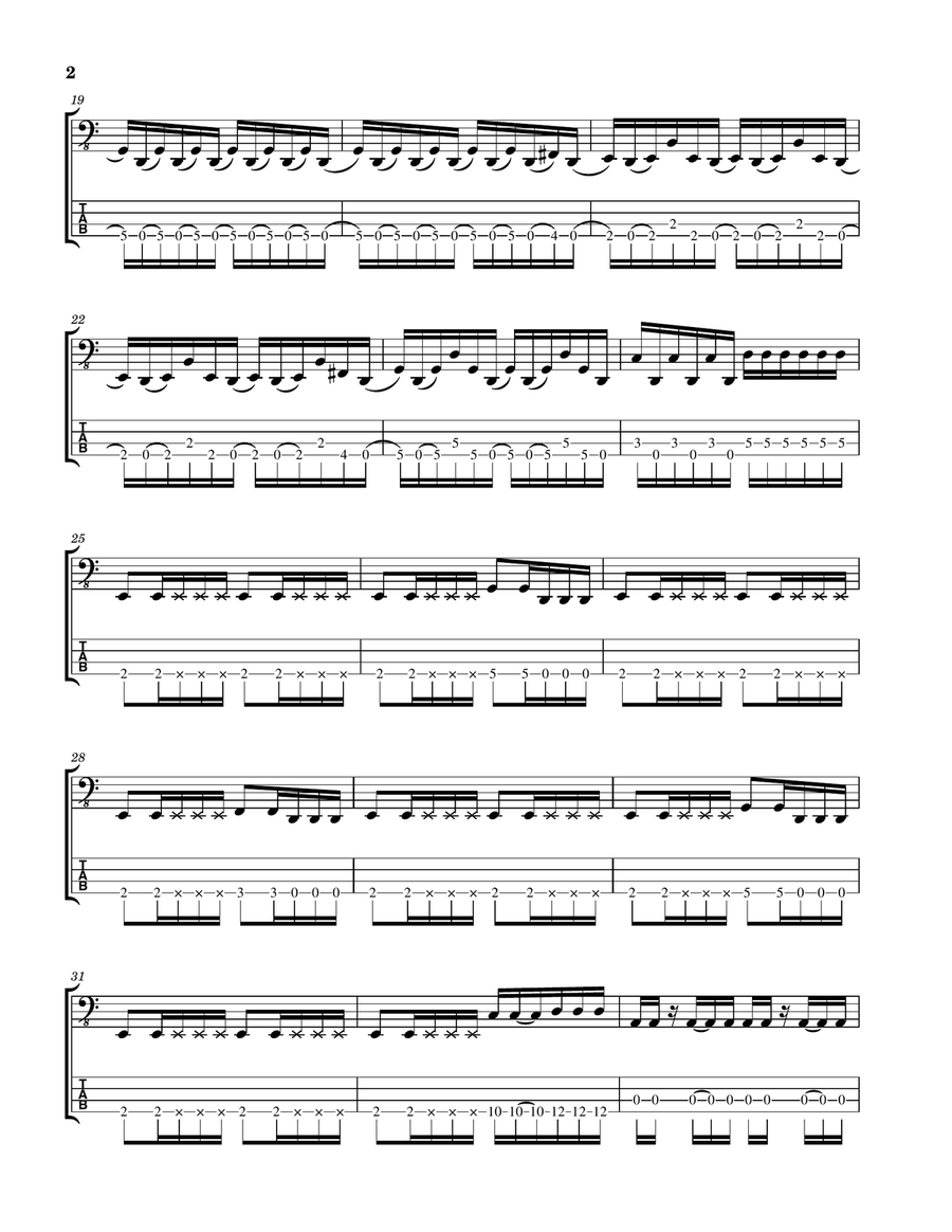 Aenima Guitar Tablature scores gallery preview page 2