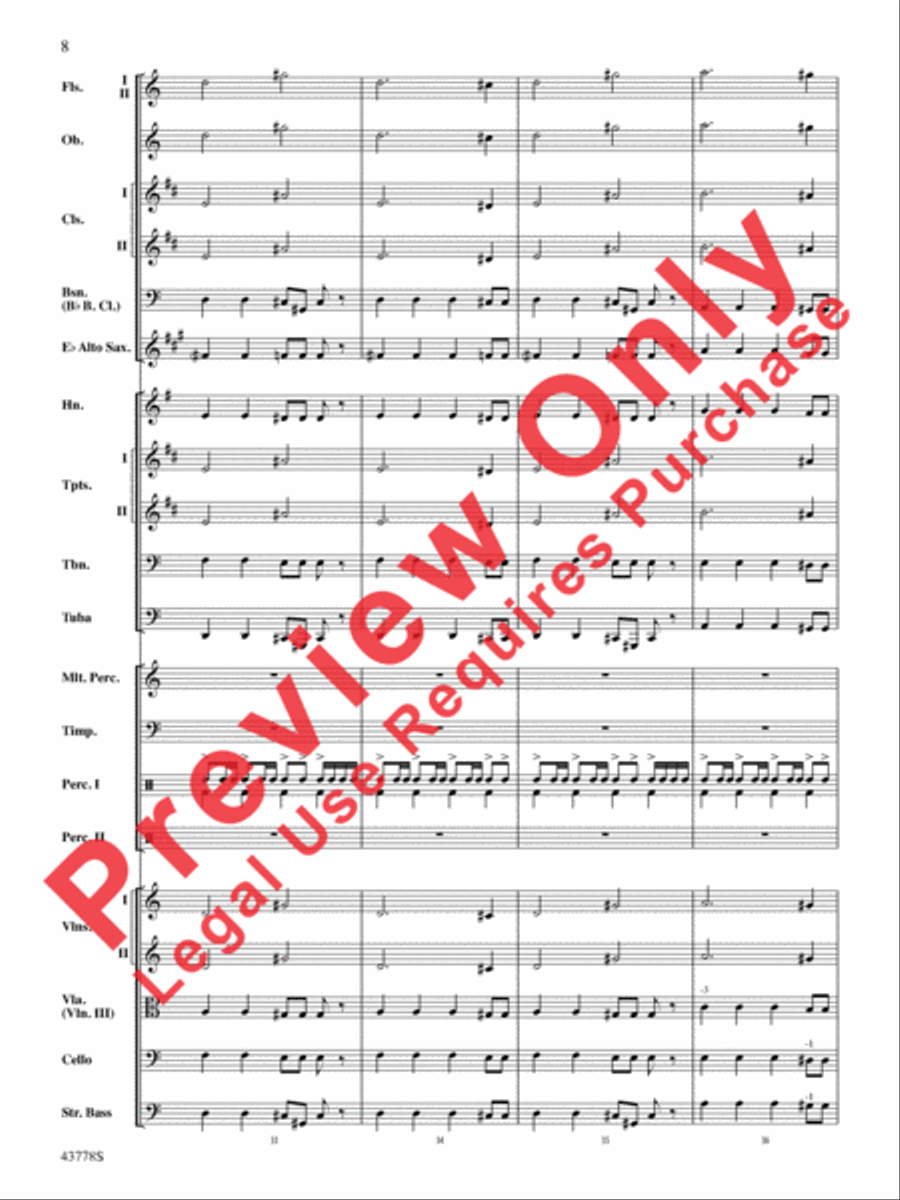 Godzilla Full Orchestra scores gallery preview page 28