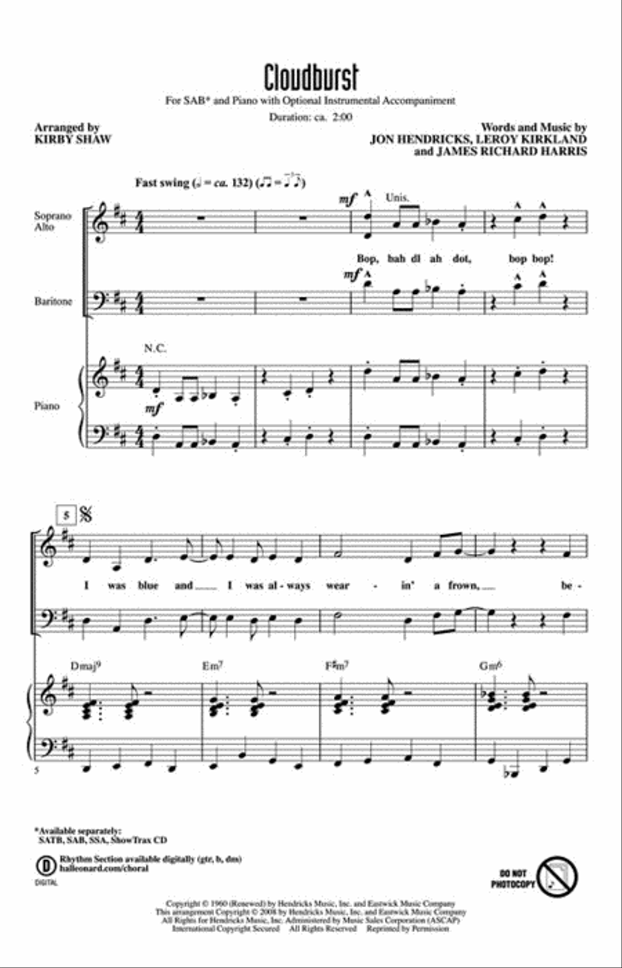 Cloudburst Cloudburst 3-Part scores gallery preview page 2