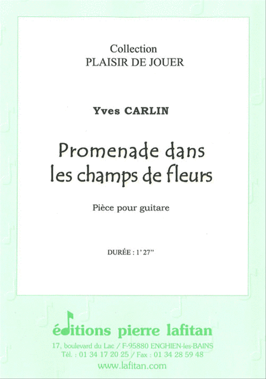 Promenade Dans Les Champs de Fleurs Guitar scores gallery preview page 1