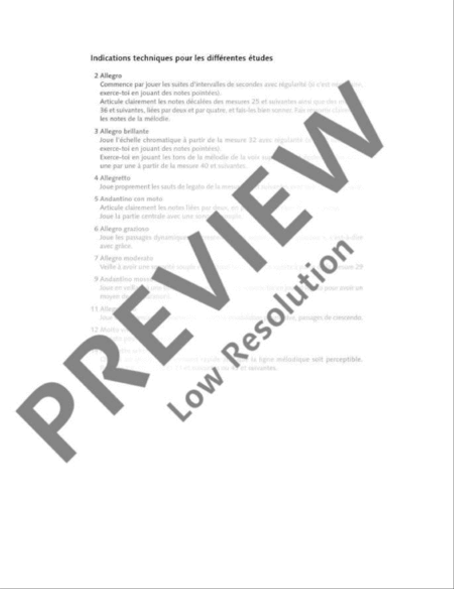 15 Etudes modernes et progressives
