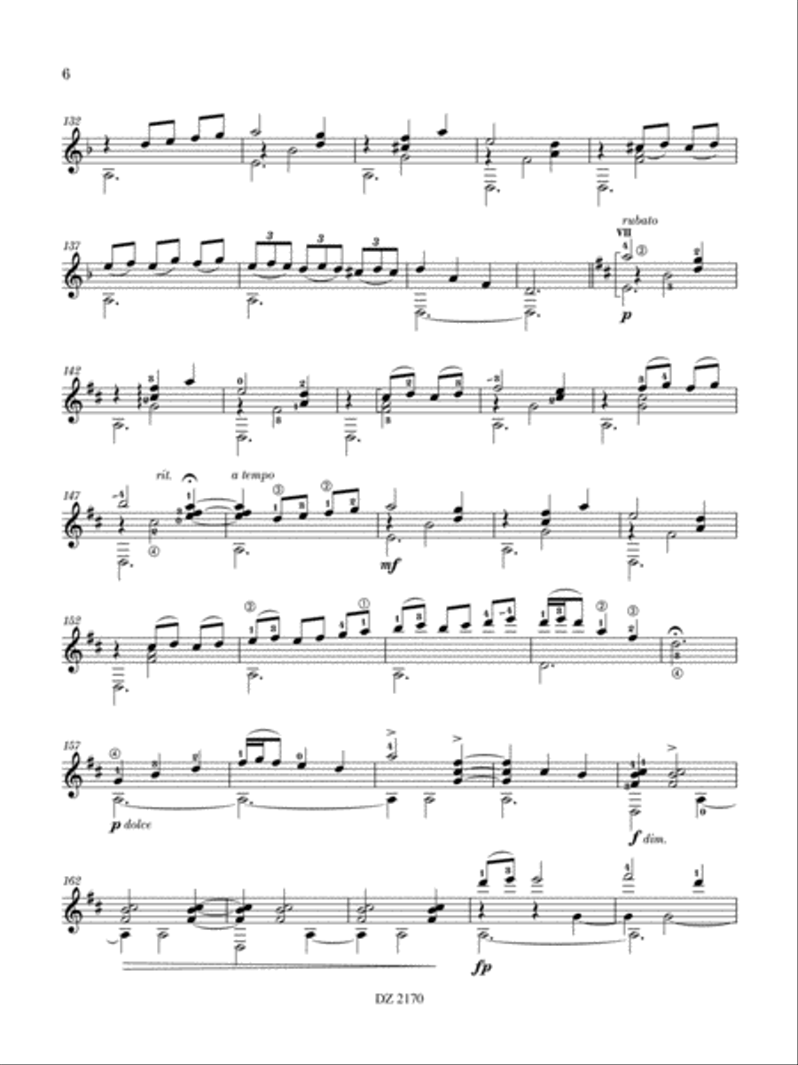 Vals for Atom Classical Guitar scores gallery preview page 6