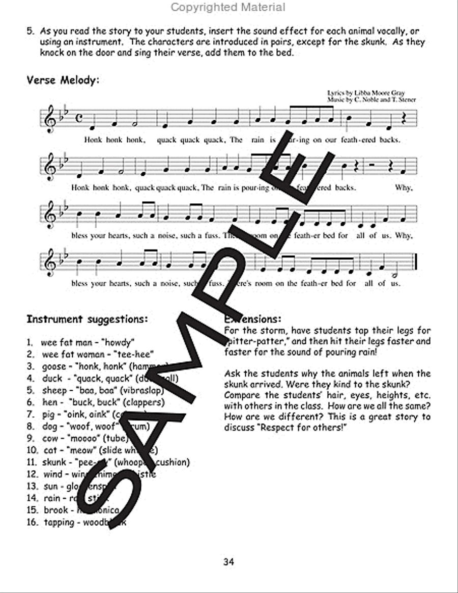 Stories and Nursery Rhymes to Sing, Rap and Read, Book 3 CD scores gallery preview page 6