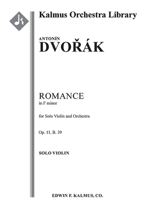 Book cover for Romance in F minor, Op. 11, B. 39