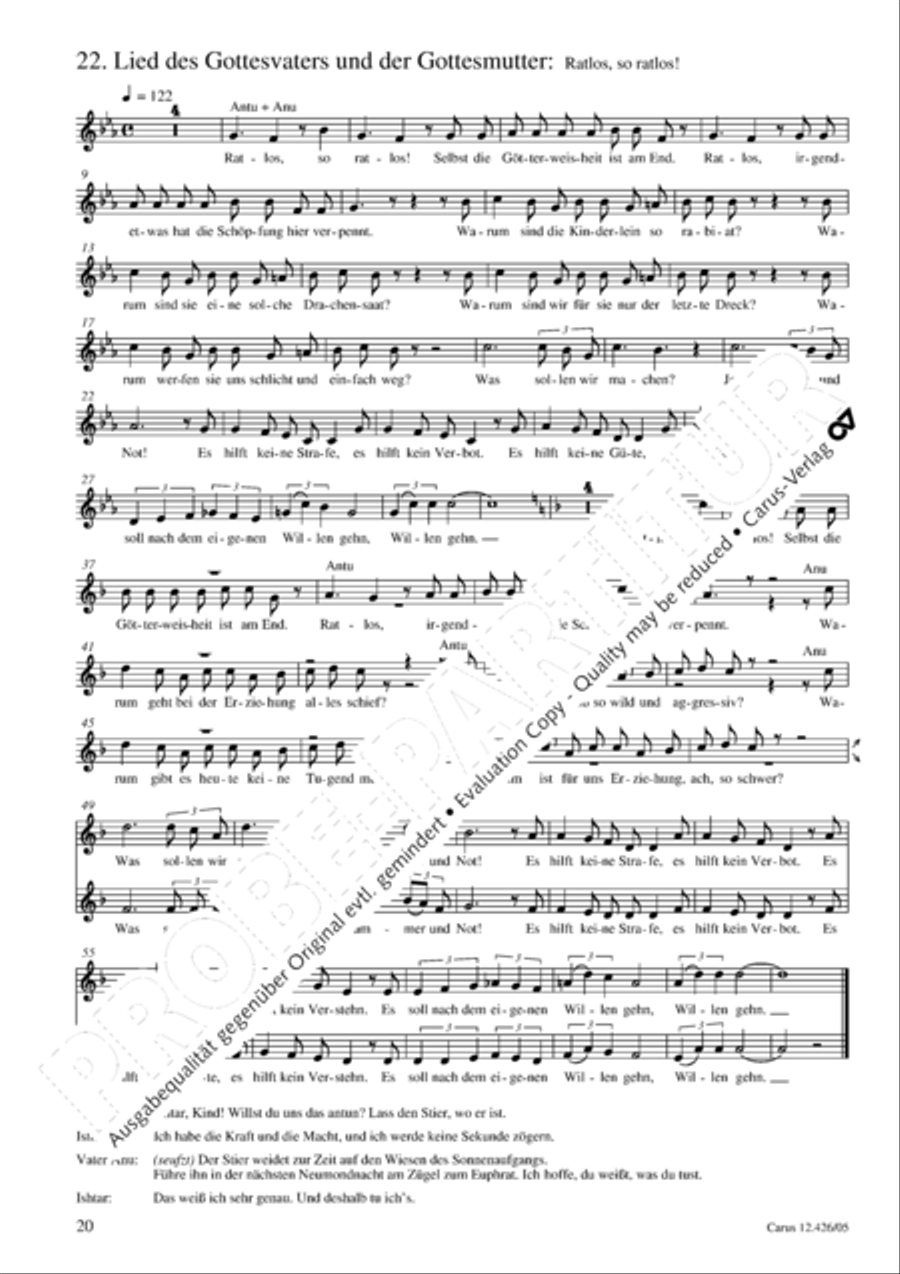 Gilgamesh - Konig von Uruk 3-Part scores gallery preview page 21