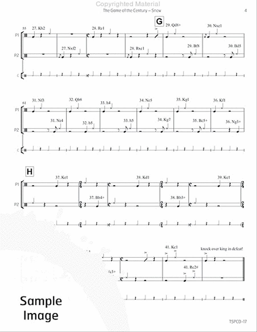Game of the Century, The Game of the Century, The Percussion scores gallery preview page 8