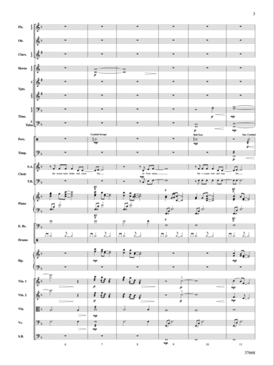 At Your Name (Yahweh, Yahweh) Choir scores gallery preview page 3