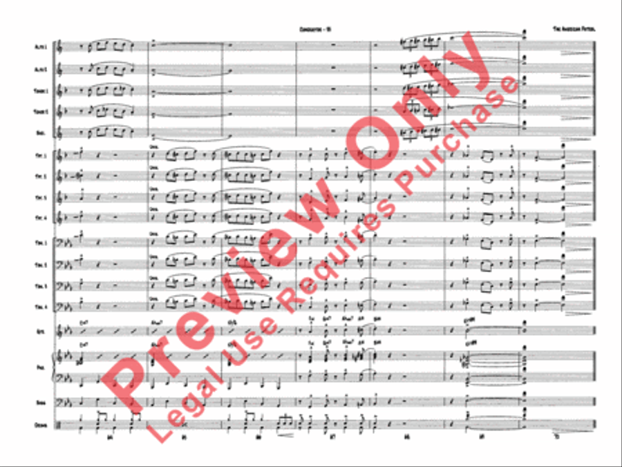 Superset #5: The Patriotic Collection (Medley) Jazz Ensemble scores gallery preview page 34