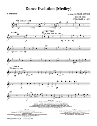 Dance Evolution (Medley) - Bb Trumpet 1