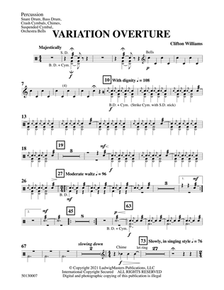Variation Overture: Percussion 1