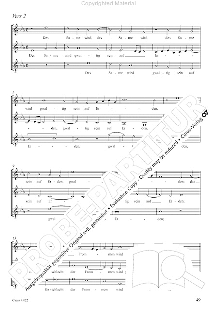 Blessed are all those who fear God (Wohl dem, der den Herren furchtet) Score scores gallery preview page 4