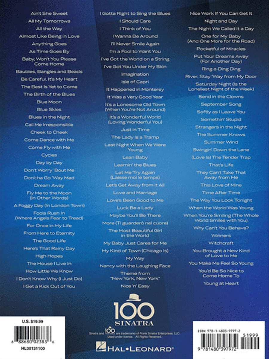 Frank Sinatra Centennial Songbook Electronic Keyboard scores gallery preview page 2