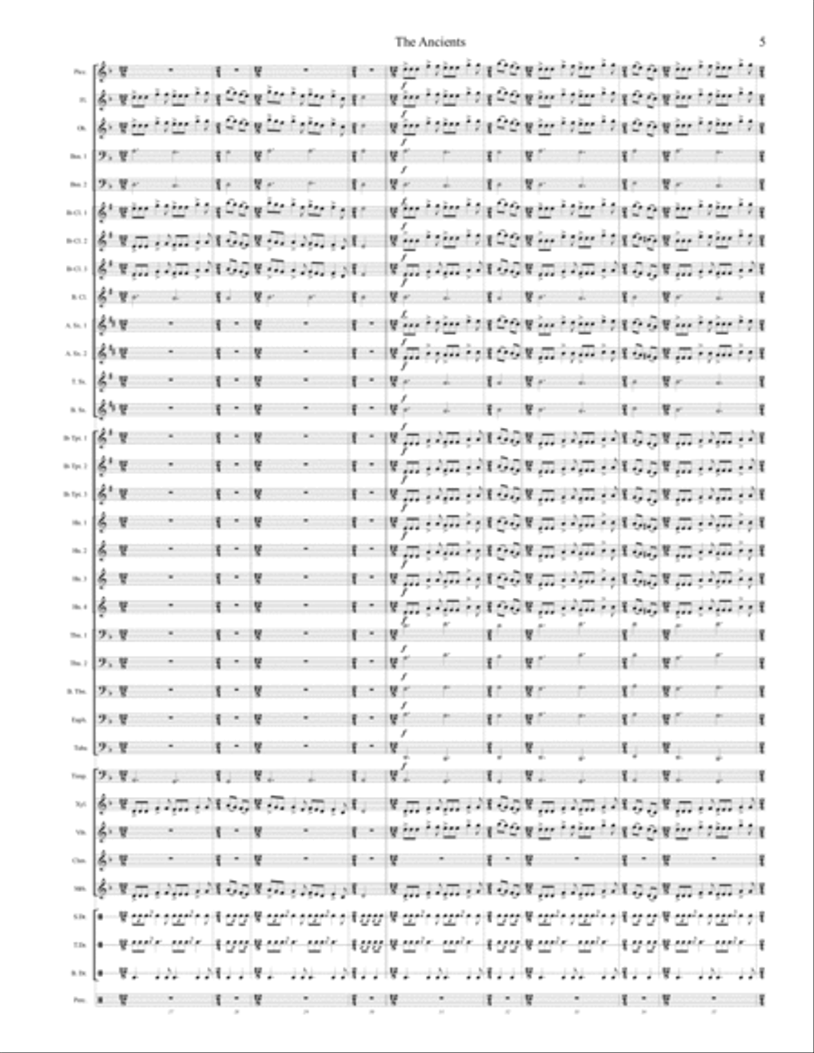 The Ancients Concert Band scores gallery preview page 5