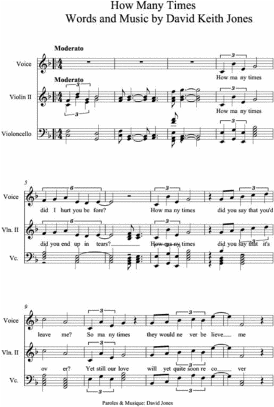 How Many Times How Many Times Chamber Orchestra scores gallery preview page 1