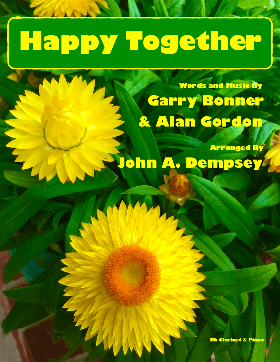 Happy Together by The Turtles B-Flat Clarinet - Digital Sheet Music