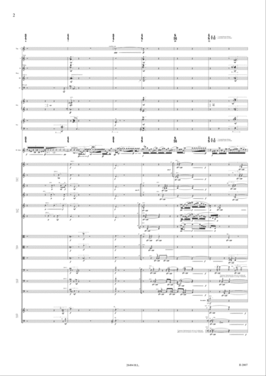Un Temps De Silence Concerto Pour Flute Orchestra scores gallery preview page 3