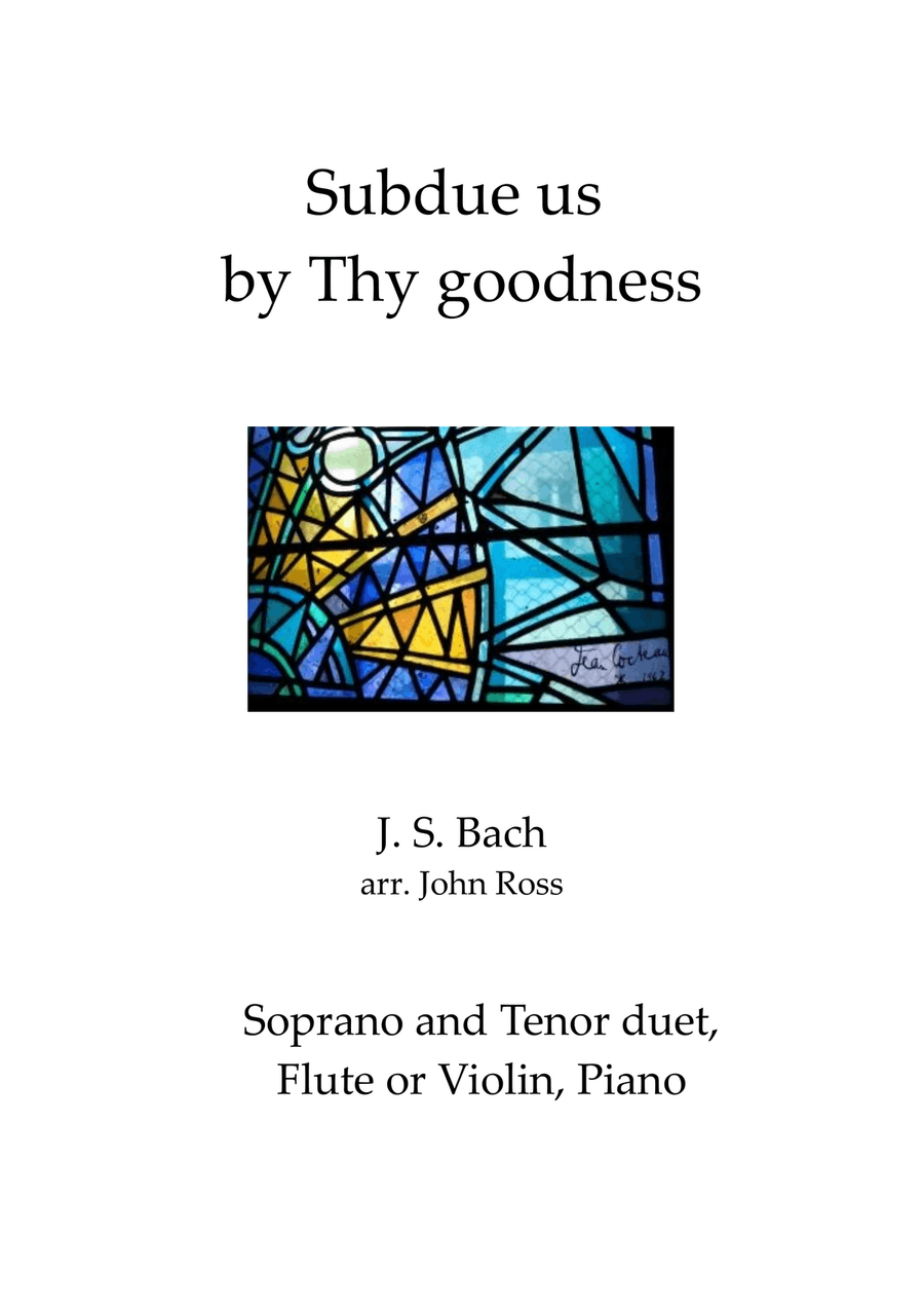 Subdue us by Thy goodness - Soprano & Tenor duet, Flute or Violin, Piano Flute scores gallery preview page 1