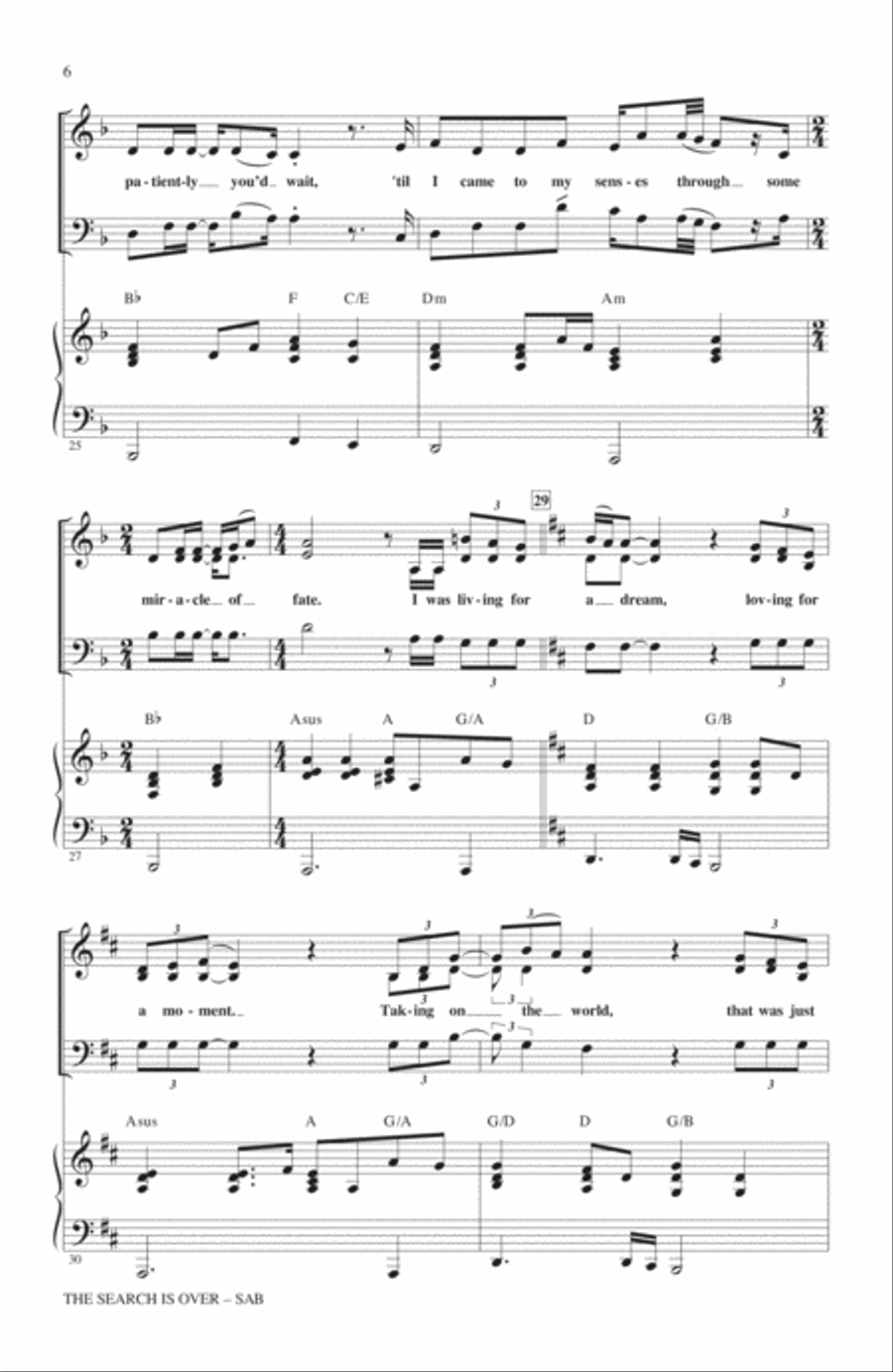 The Search Is Over 3-Part scores gallery preview page 5