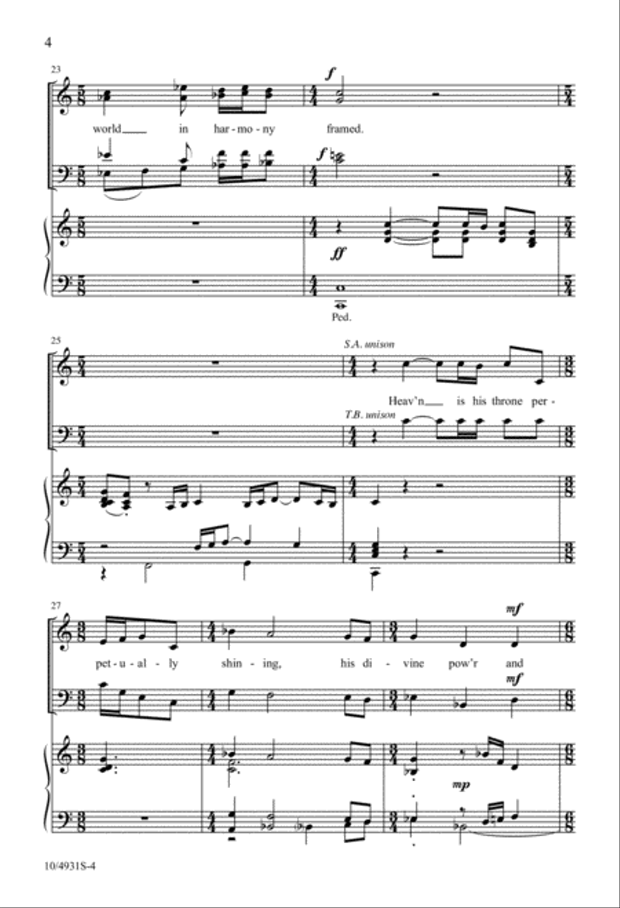 Come, Let Us Sound with Melody 4-Part scores gallery preview page 4
