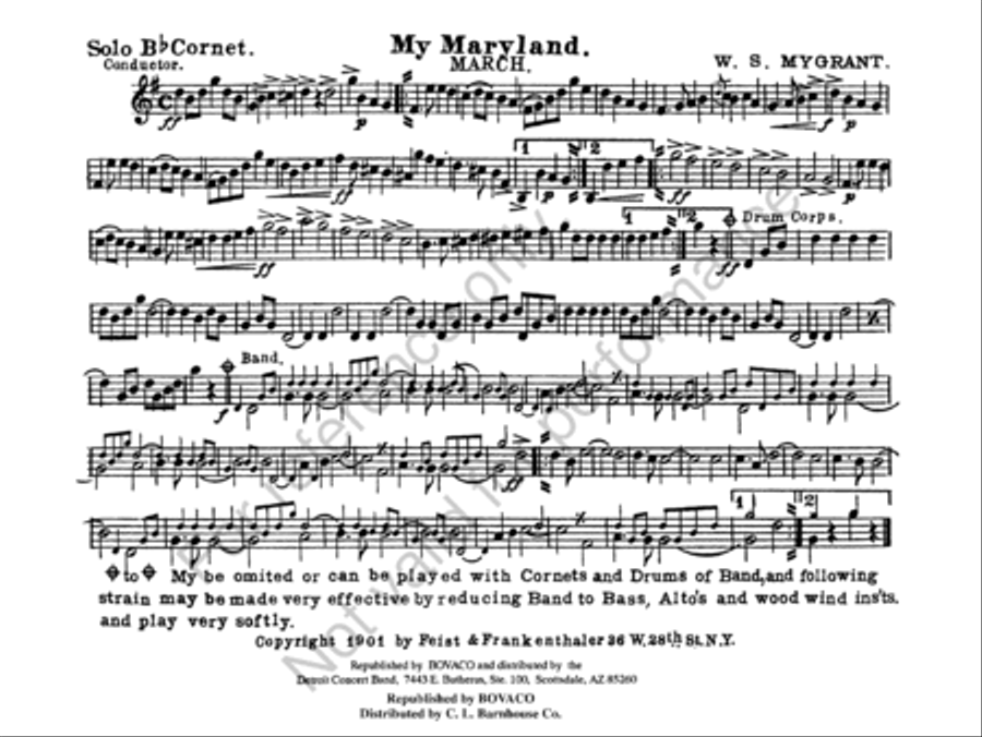 My Maryland Concert Band scores gallery preview page 4
