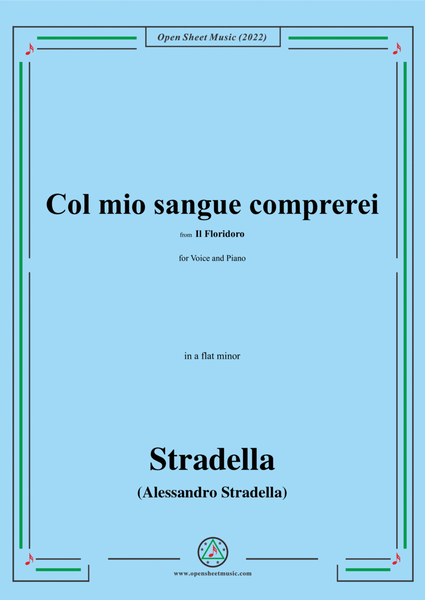 Stradella-Col mio sangue comprerei,from Il Floridoro,in a flat minor image number null