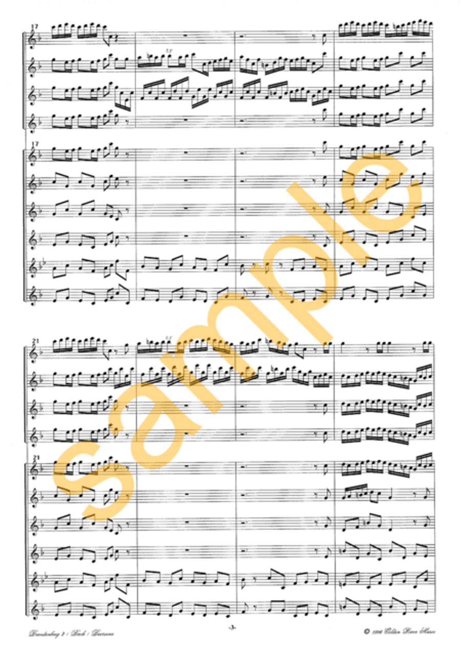 2nd Brandenburg Concerto 2nd Brandenburg Concerto Flute Choir scores gallery preview page 7