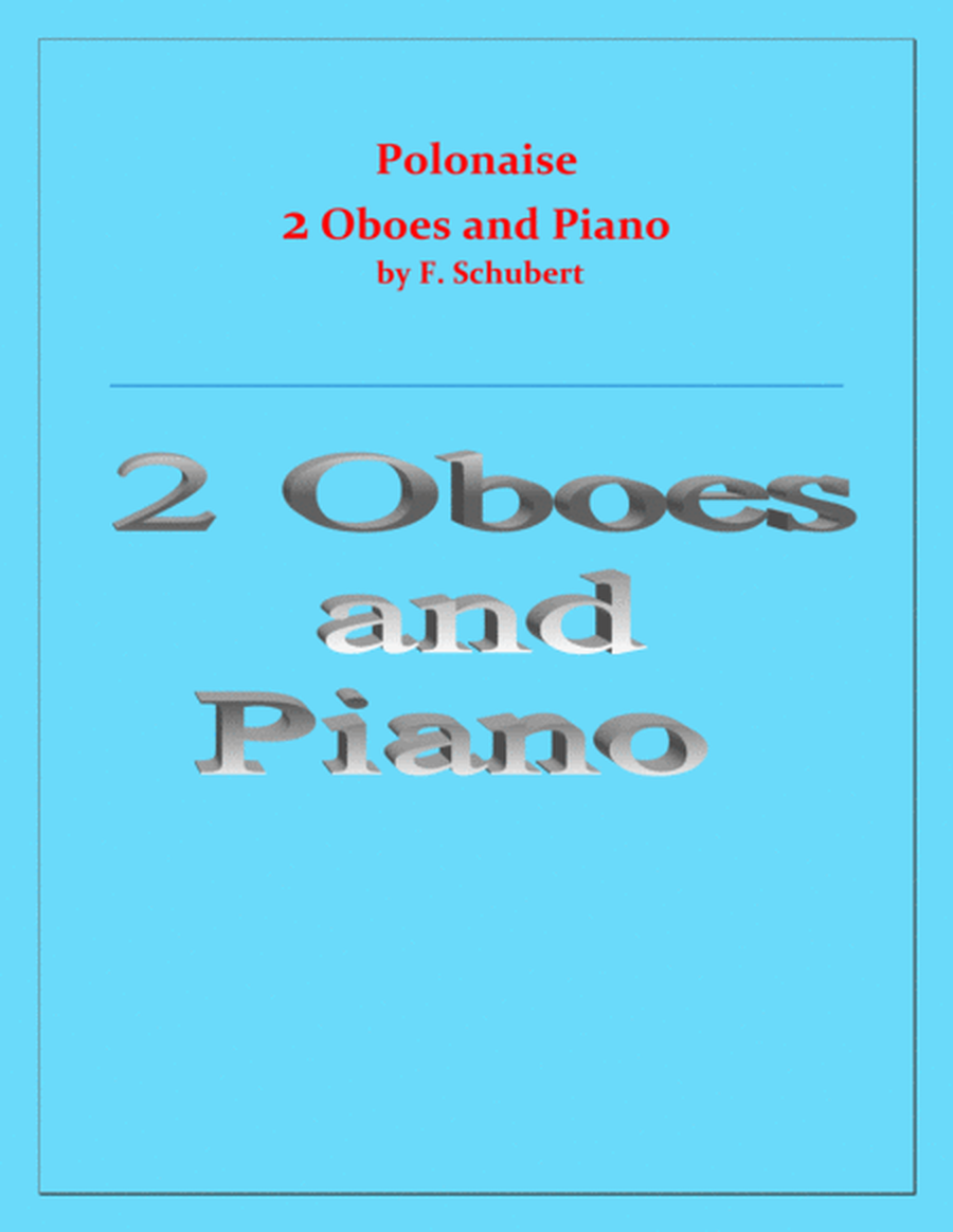 Polonaise - F. Schubert - For 2 Oboes and Piano - Intermediate image number null
