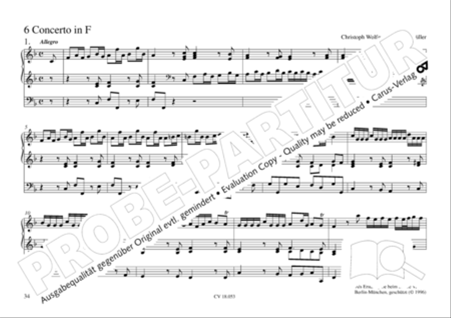 Das Husumer Orgelbuch von 1758 Organ Solo scores gallery preview page 35