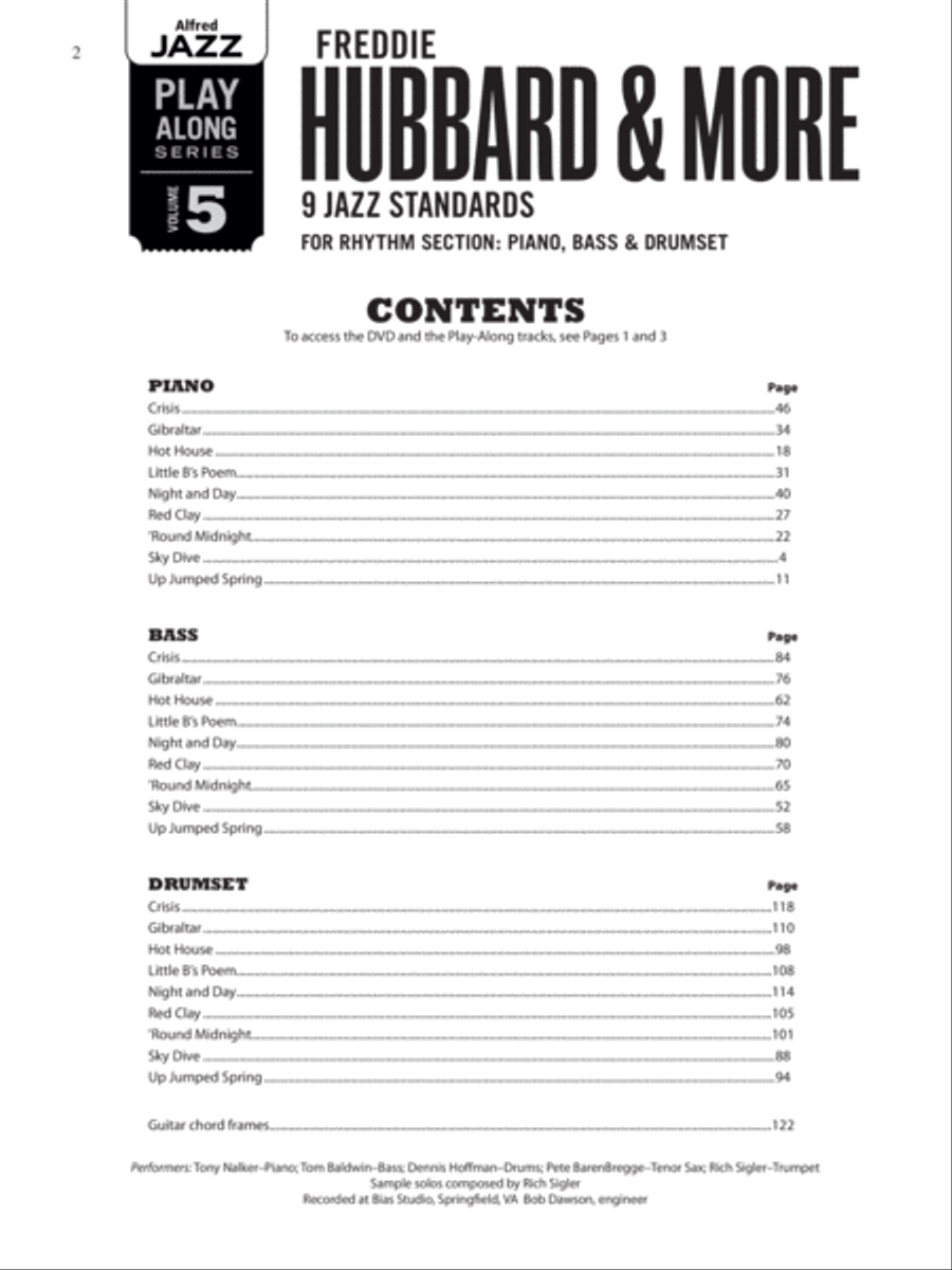 Alfred Jazz Play-Along -- Freddie Hubbard & More, Volume 5 Piano scores gallery preview page 3